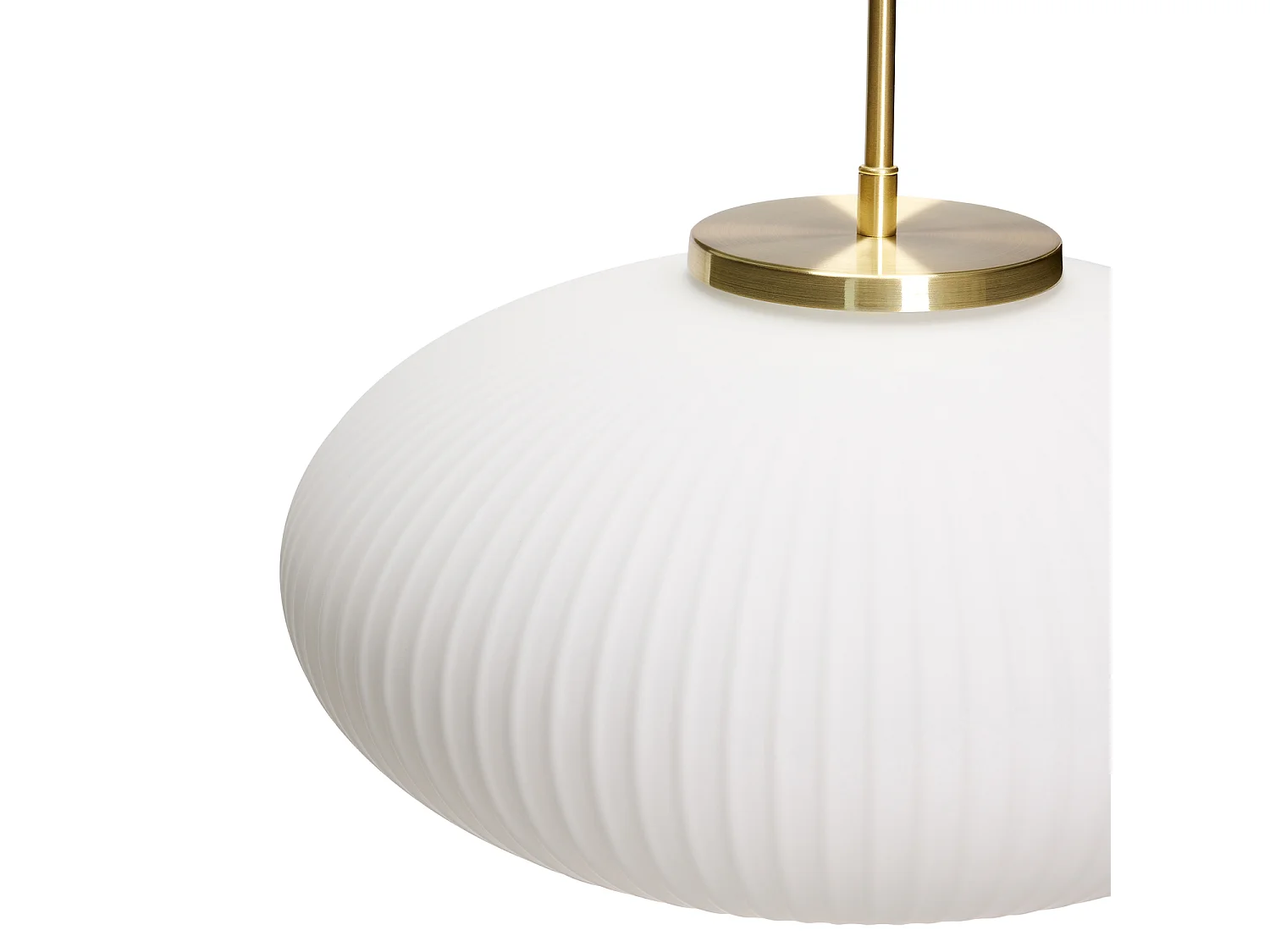 Hübsch Suspension Ellipse Verre Blanc SERENE