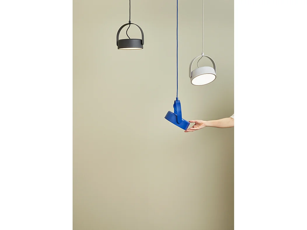 Hübsch Suspension 1‑Lumière Gris STAGE