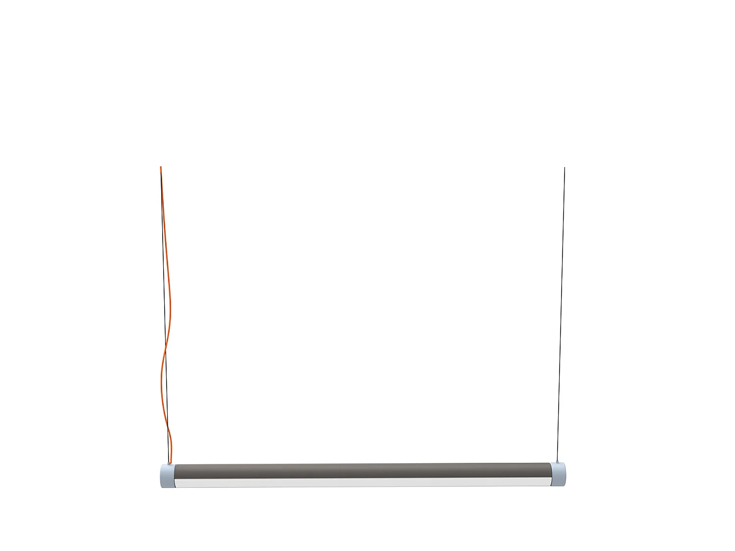 Hübsch Suspension L 85cm Aluminium Marron/bleu/orange INTERPLAY