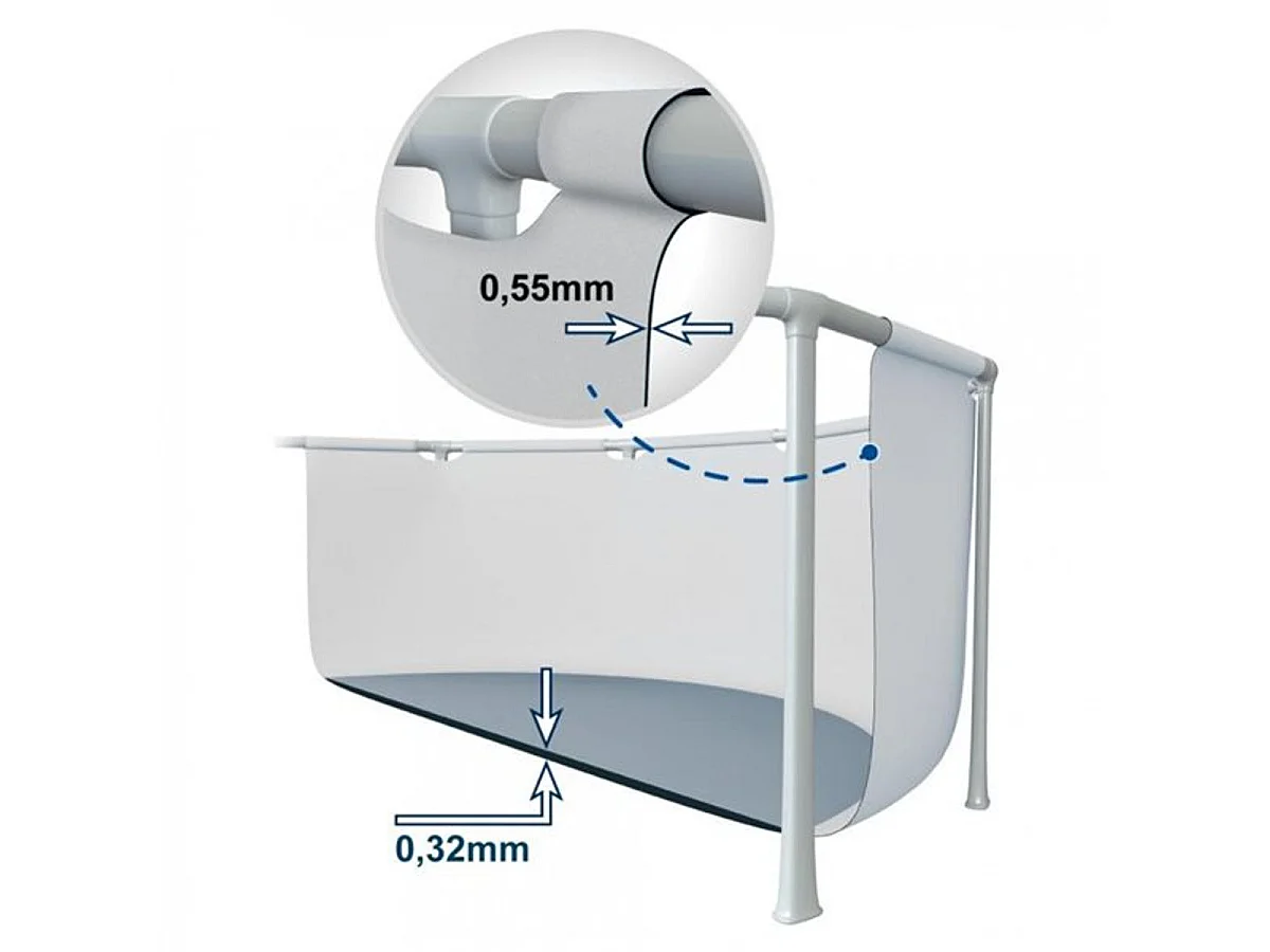 Piscine Ronde Intex 26700NP Prism Frame +6A 4485L Ø305x76 cm