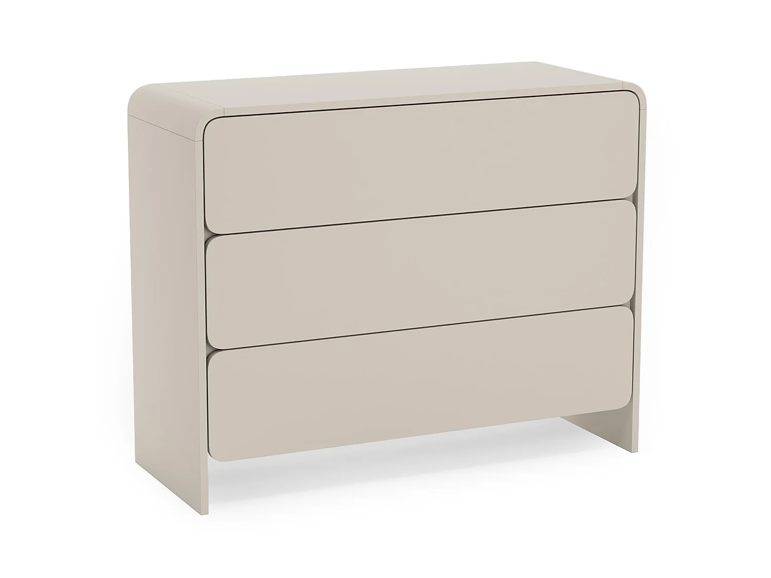 Kommode 3-schubladig - Kaschmir - 100 cm - Lummo