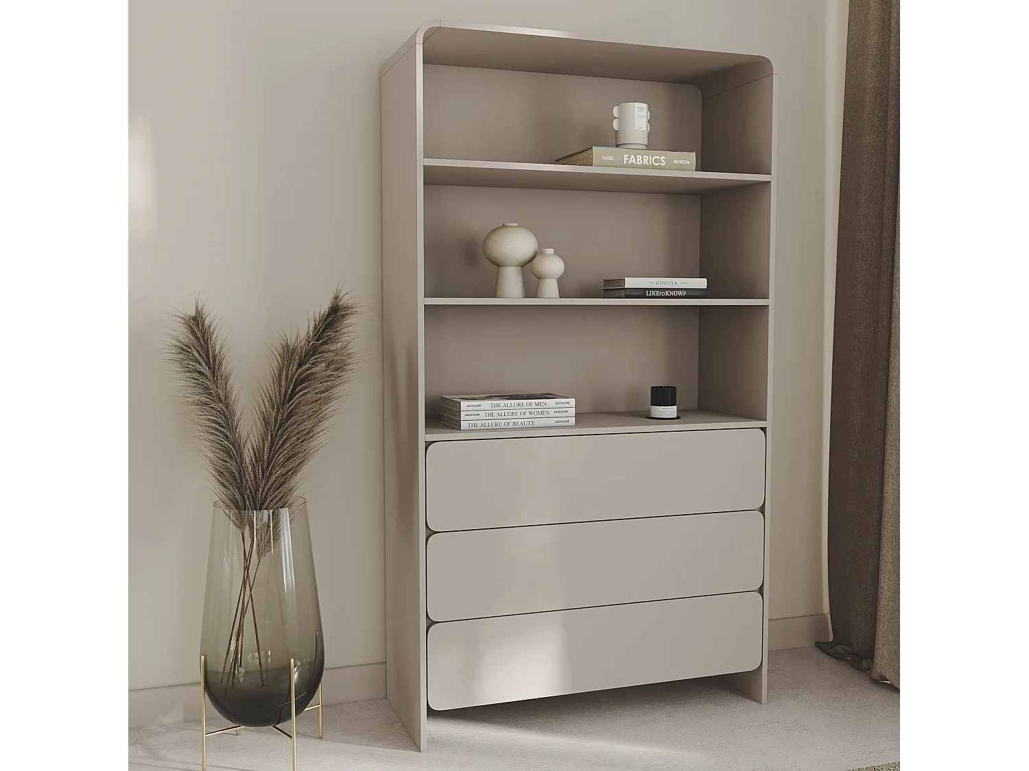 Regal mit 3 schubladig - Kaschmir - 100 cm - LUMMO