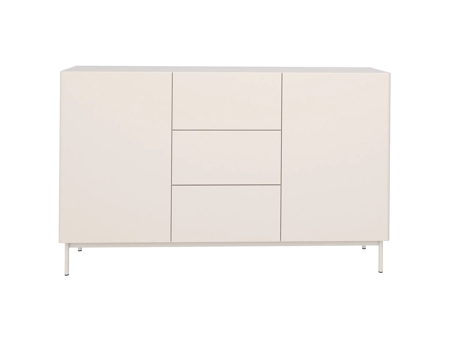 Buffet avec 2 portes et 3 tiroirs - 160 cm - cachemire - OLIO
