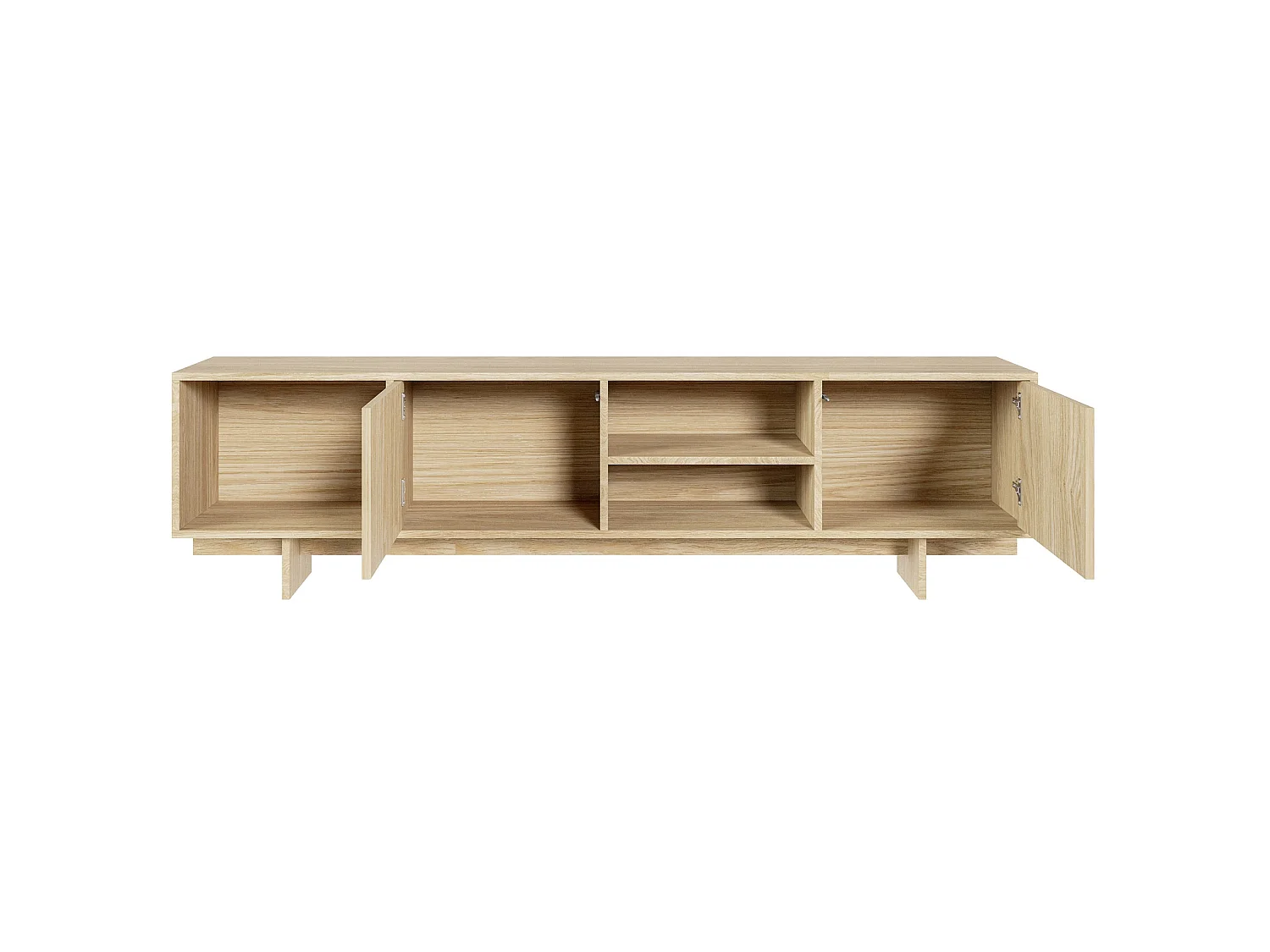 TV-Lowboard 2-türig - geölte Eiche - 200 cm - Sanva