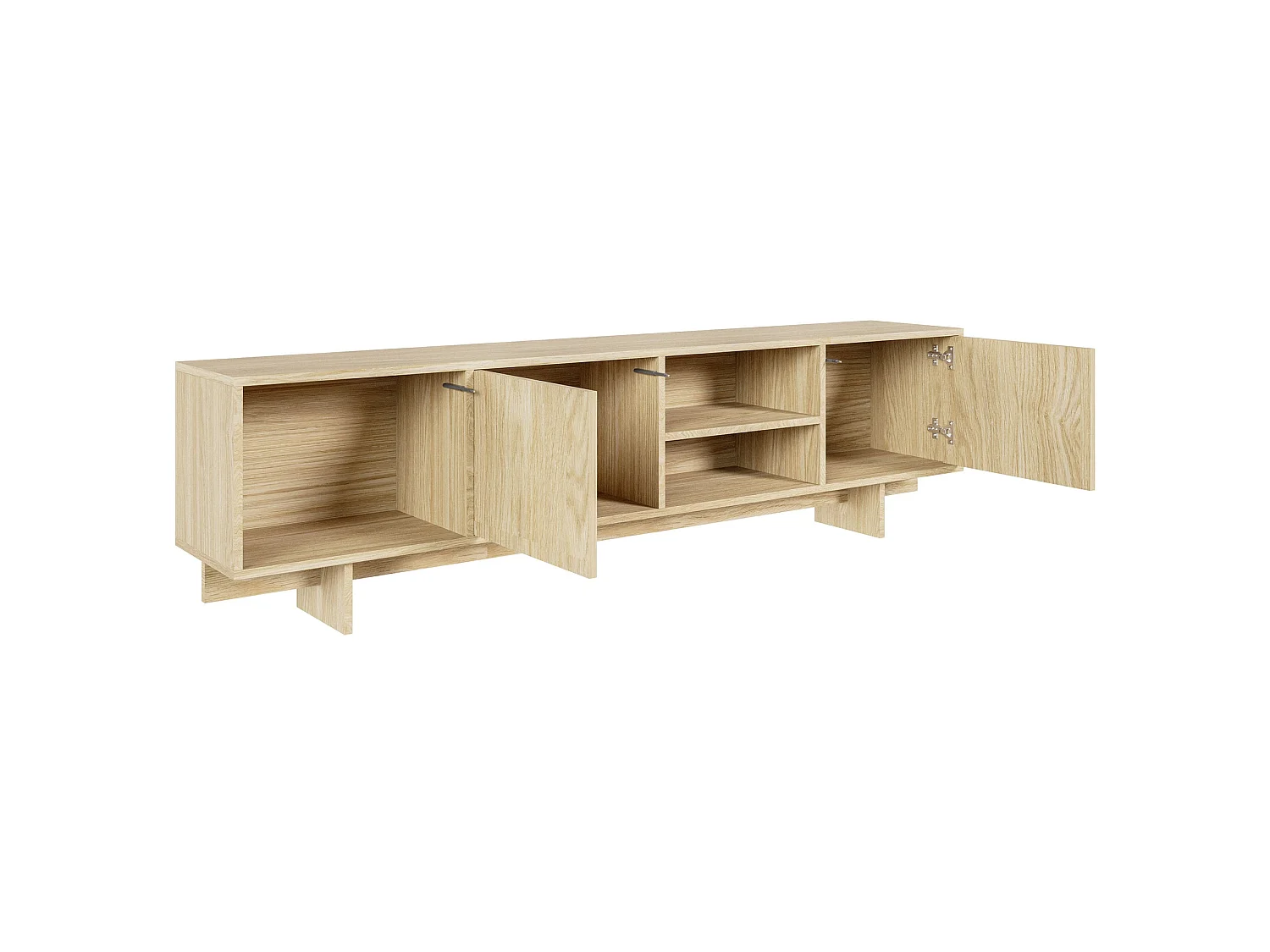 TV-Lowboard 2-türig - geölte Eiche - 200 cm - Sanva