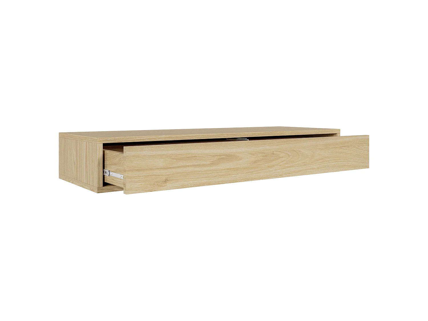 Wandkonsole mit Schublade - Eiche geölt Optik - 90 cm - SANVA