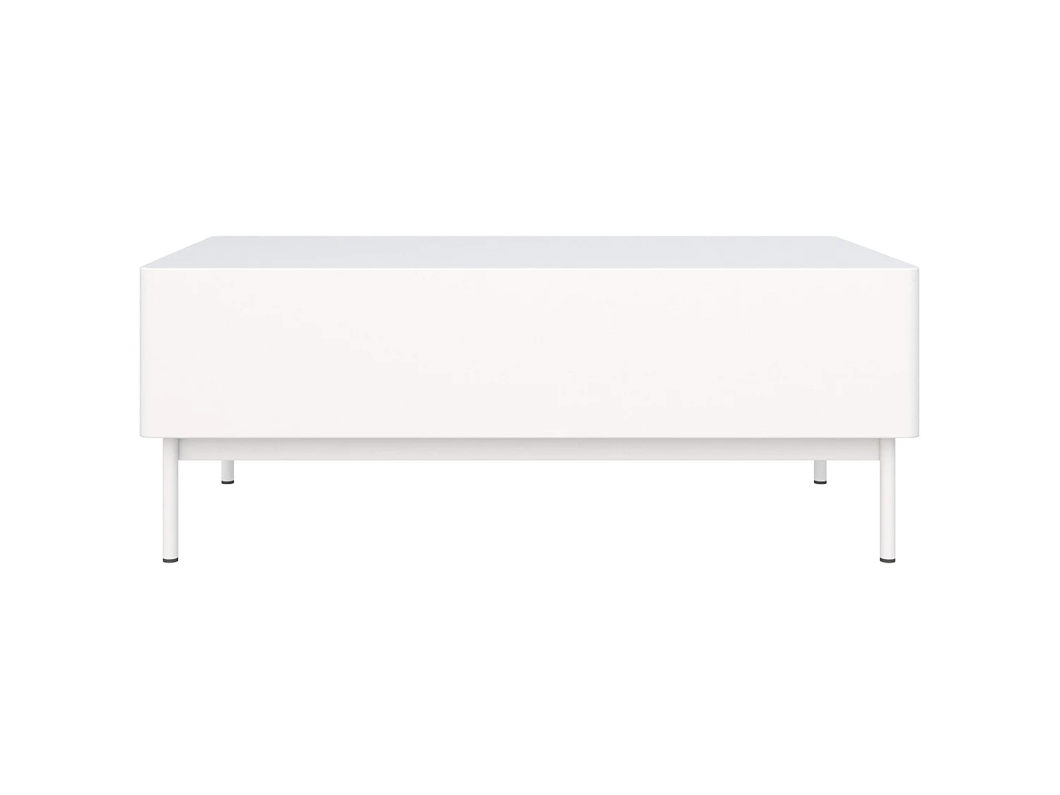 Couchtisch mit zwei Klappen – weiß – 100x53 cm – OLIO