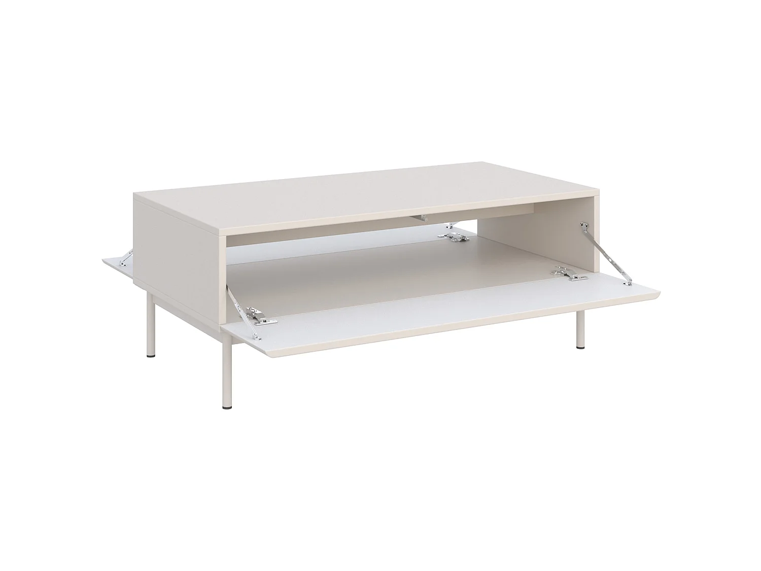 Couchtisch mit zwei Klappen – kaschmir – 100x53 cm – OLIO