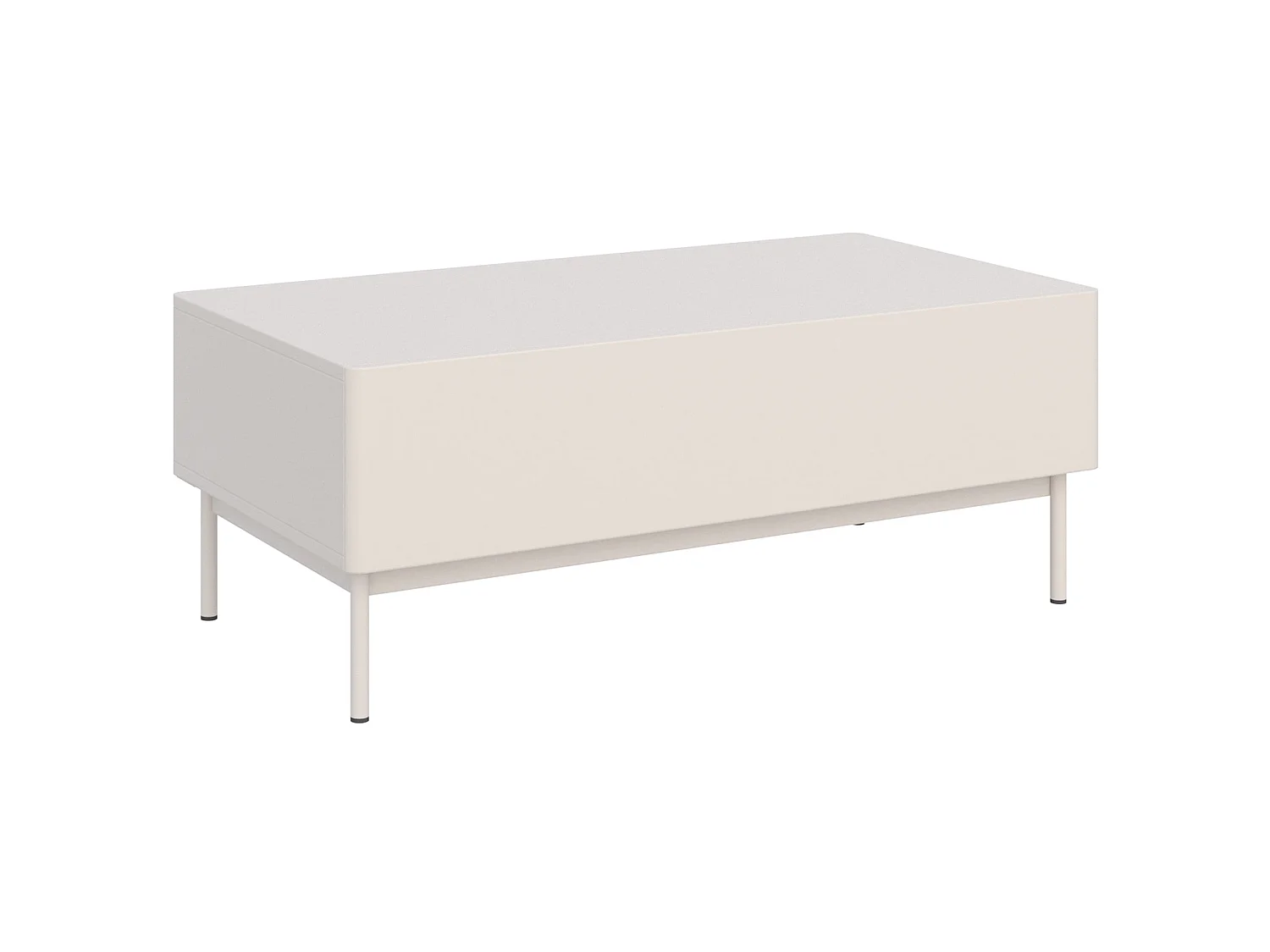 Couchtisch mit zwei Klappen – kaschmir – 100x53 cm – OLIO