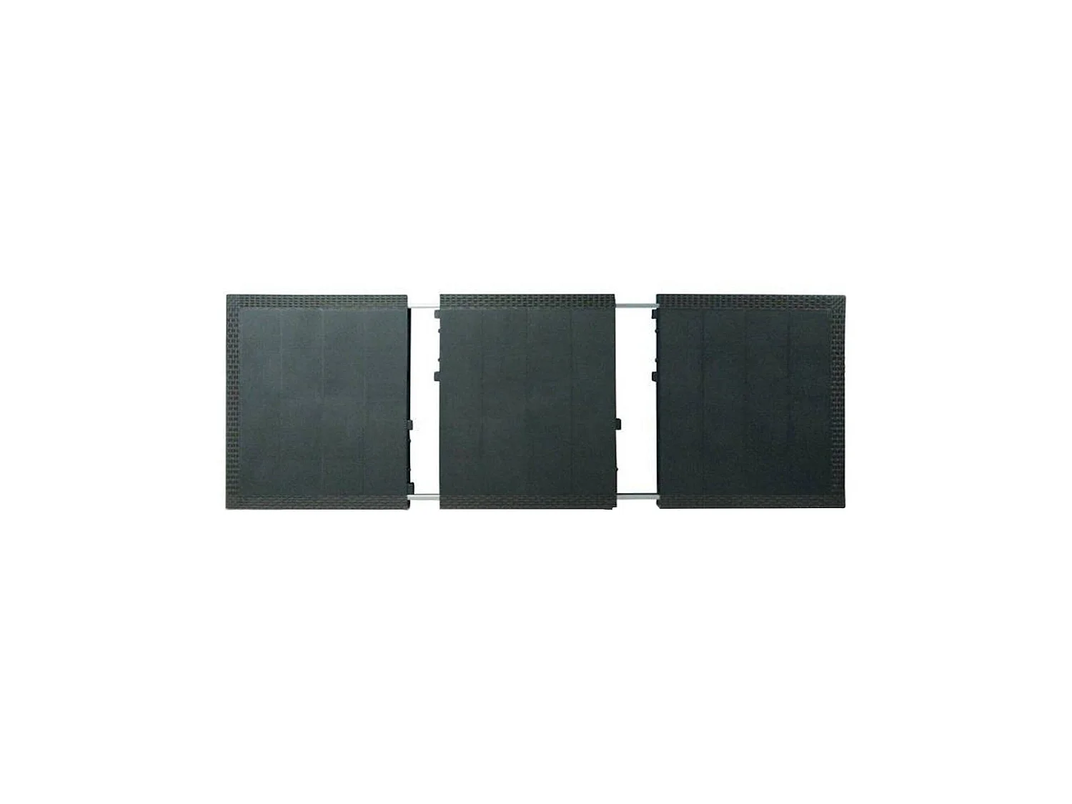 Set Salotto da Esterno Arret, 4 Posti Made in Italy, Nero Antracite, Salottino Outdoor