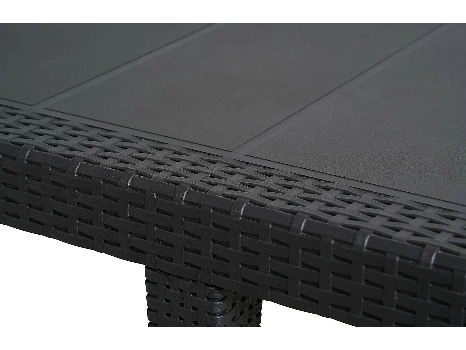 Set Salotto da Esterno Arret, 4 Posti Made in Italy, Nero Antracite, Salottino Outdoor