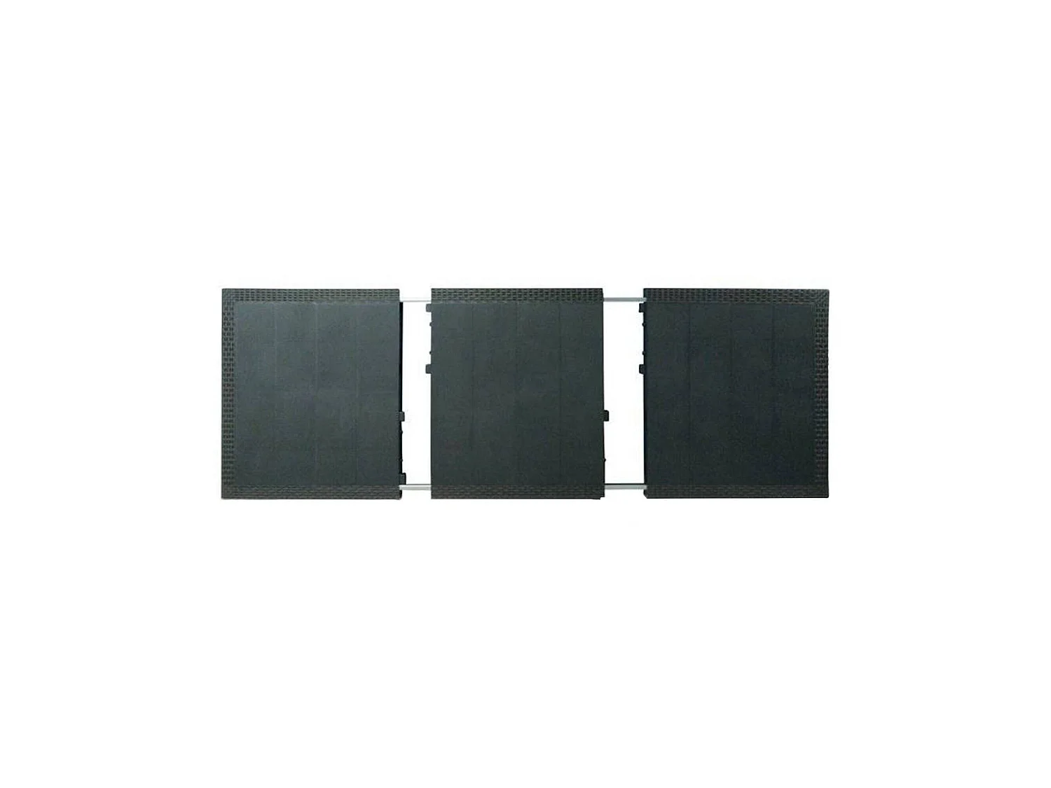 Set Salotto da Esterno Arret, 4 Posti Made in Italy, Nero Antracite, Salottino Outdoor