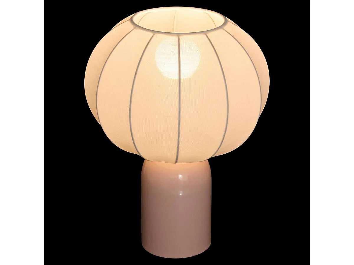 Lampe à Poser en Métal "Tobie" 33cm Rose