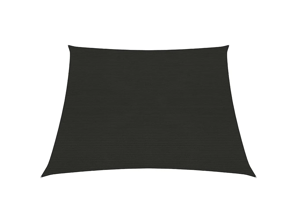Sonnensegel 160 g/m² Schwarz 3/4x2 m HDPE