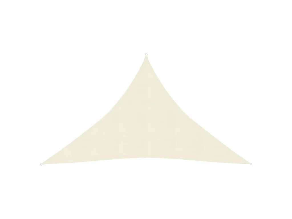 Sonnensegel 160 g/m² Cremeweiß 2,5x2,5x3,5 m HDPE