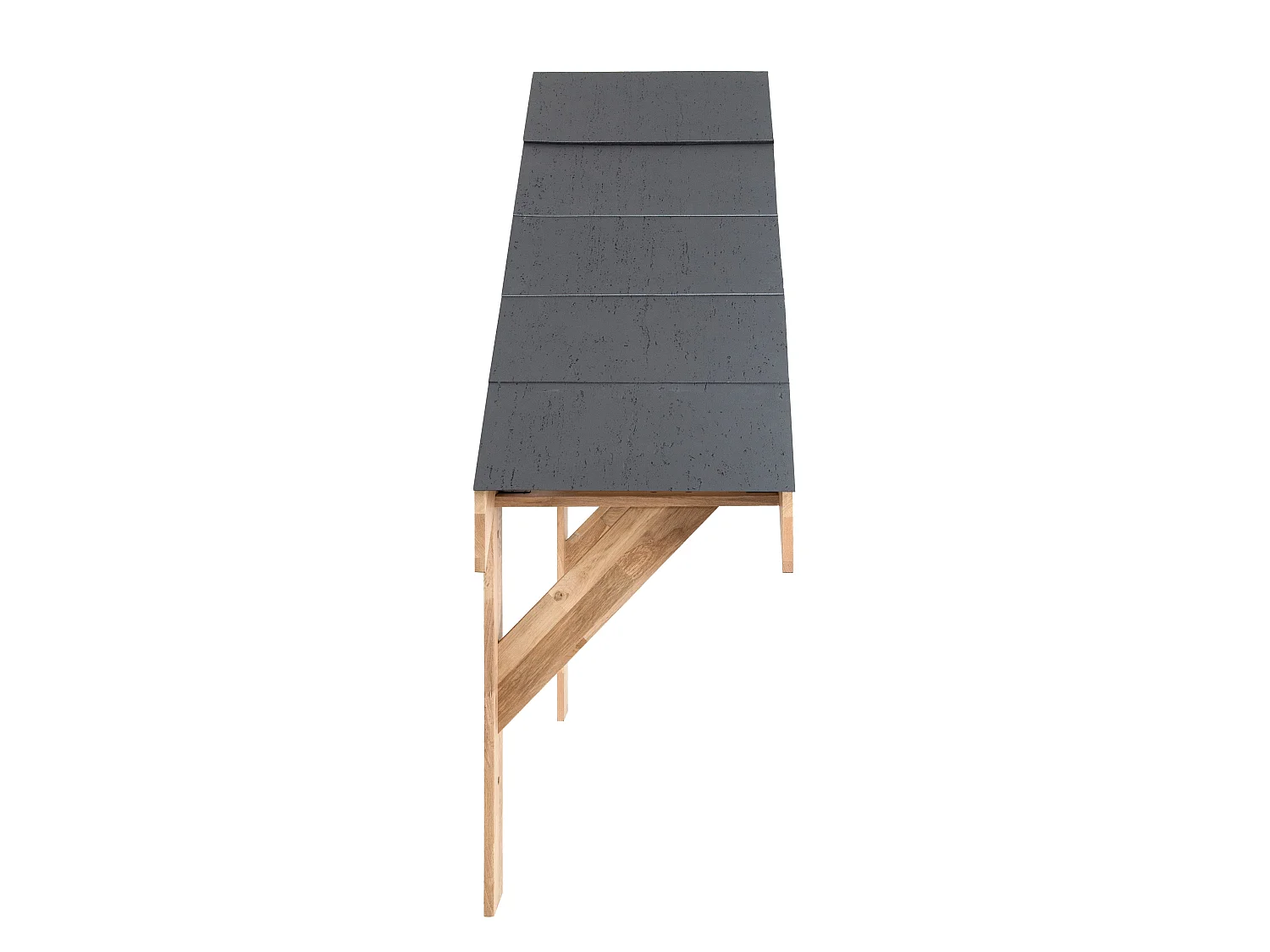 Tettoia Portico Rovere Massello 1400 mm Luce Interna Luci Parete
