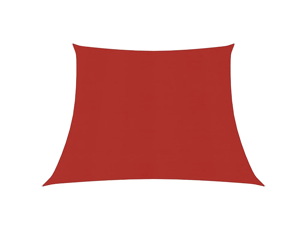 Sonnensegel 160 g/m² Rot 3/4x2 m HDPE