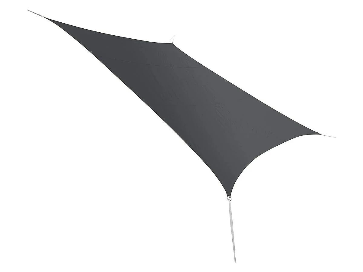 Voile d'ombrage rectangulaire FIRST - 2,00 x 1,40 m - Ardoise - Jardiline