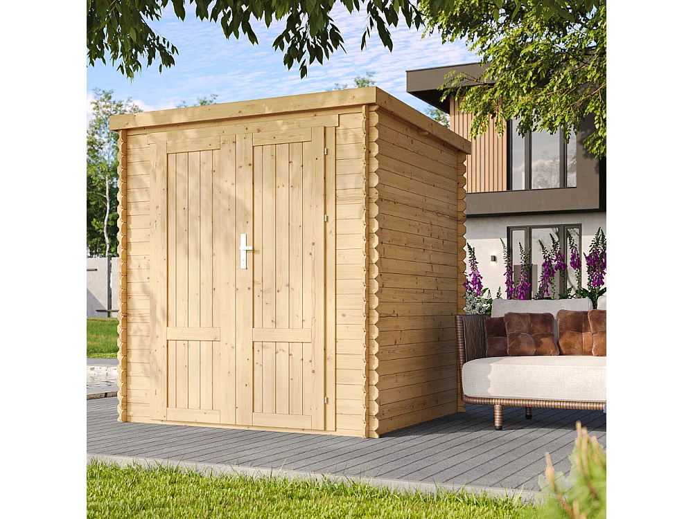 Holz Gartenhaus - 3.53 m² / 204x204xH200 cm - M309F1