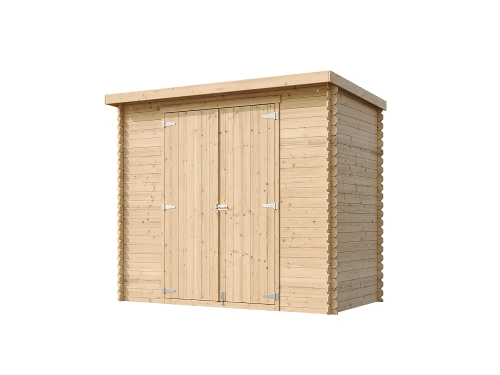 Holz Gartenhaus - 2.63 m² / 142x239xH200 cm - M310C1