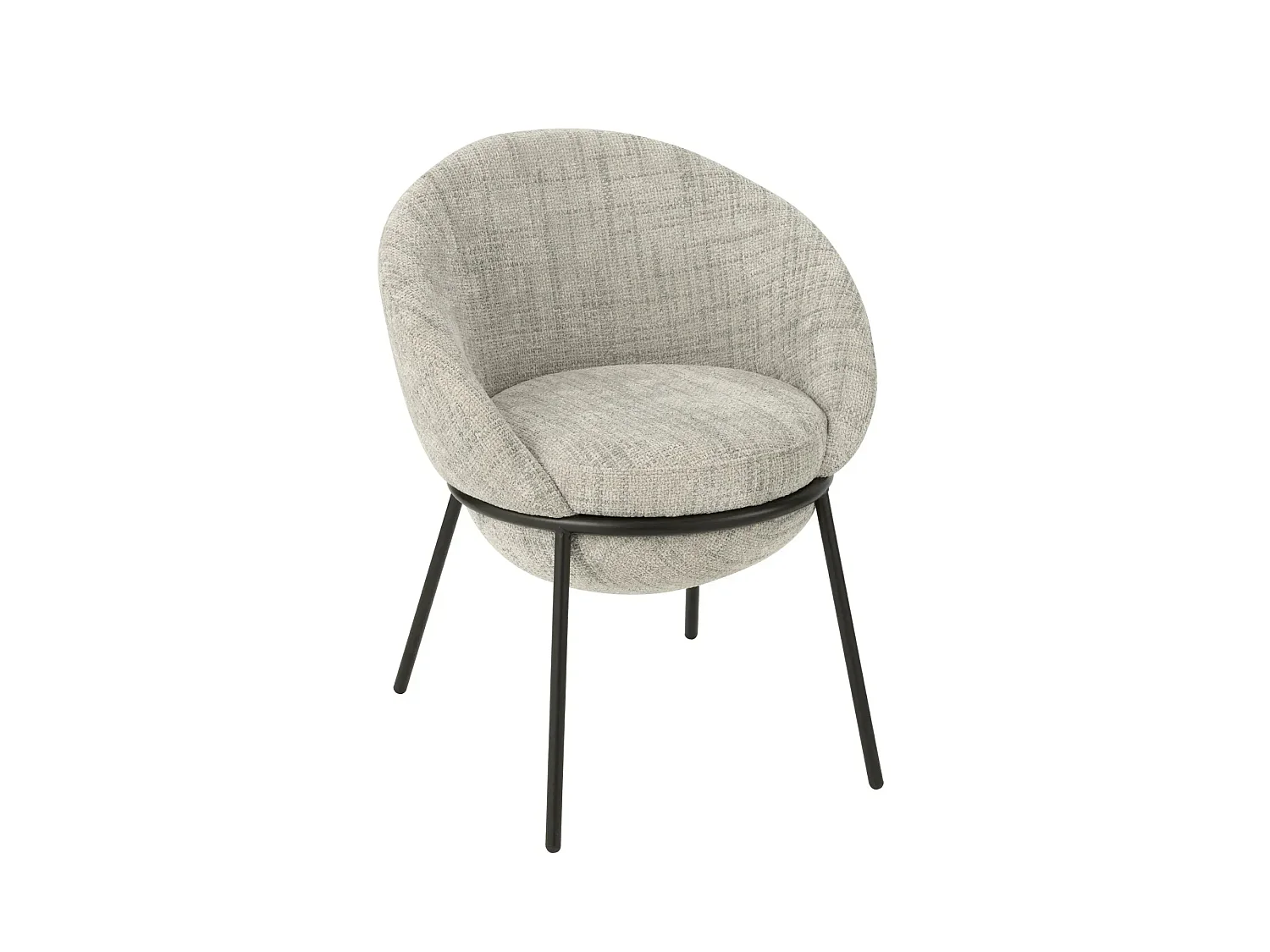 Chaises de salle à manger design en tissu (lot de 2) - MERO