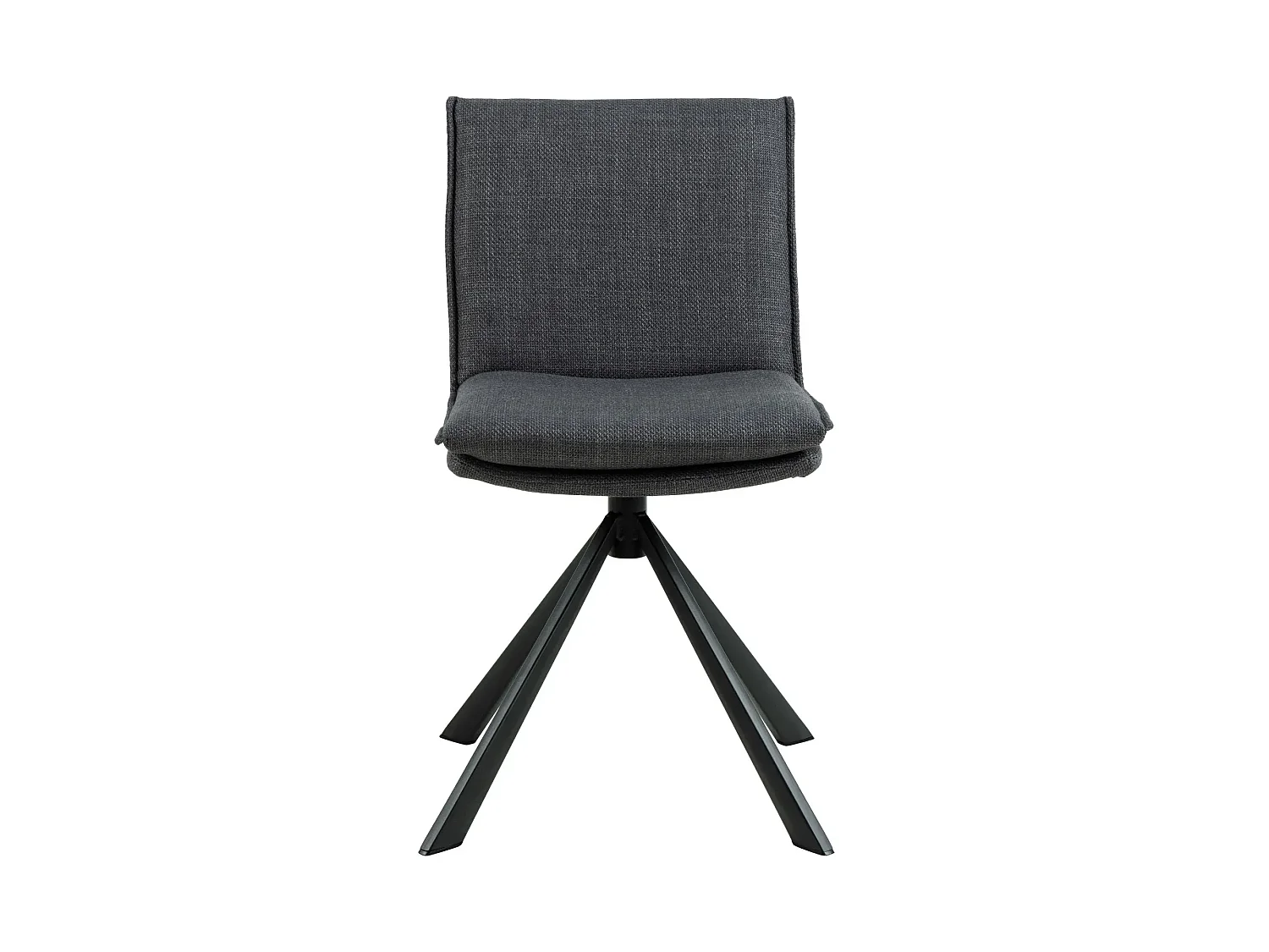 Chaise pivotante contemporaine de salle à manger en tissu - KELLY