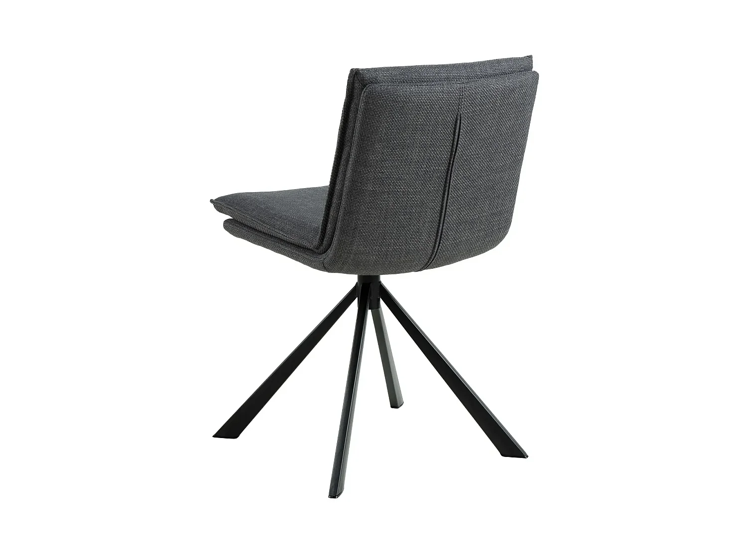 Chaise pivotante contemporaine de salle à manger en tissu - KELLY
