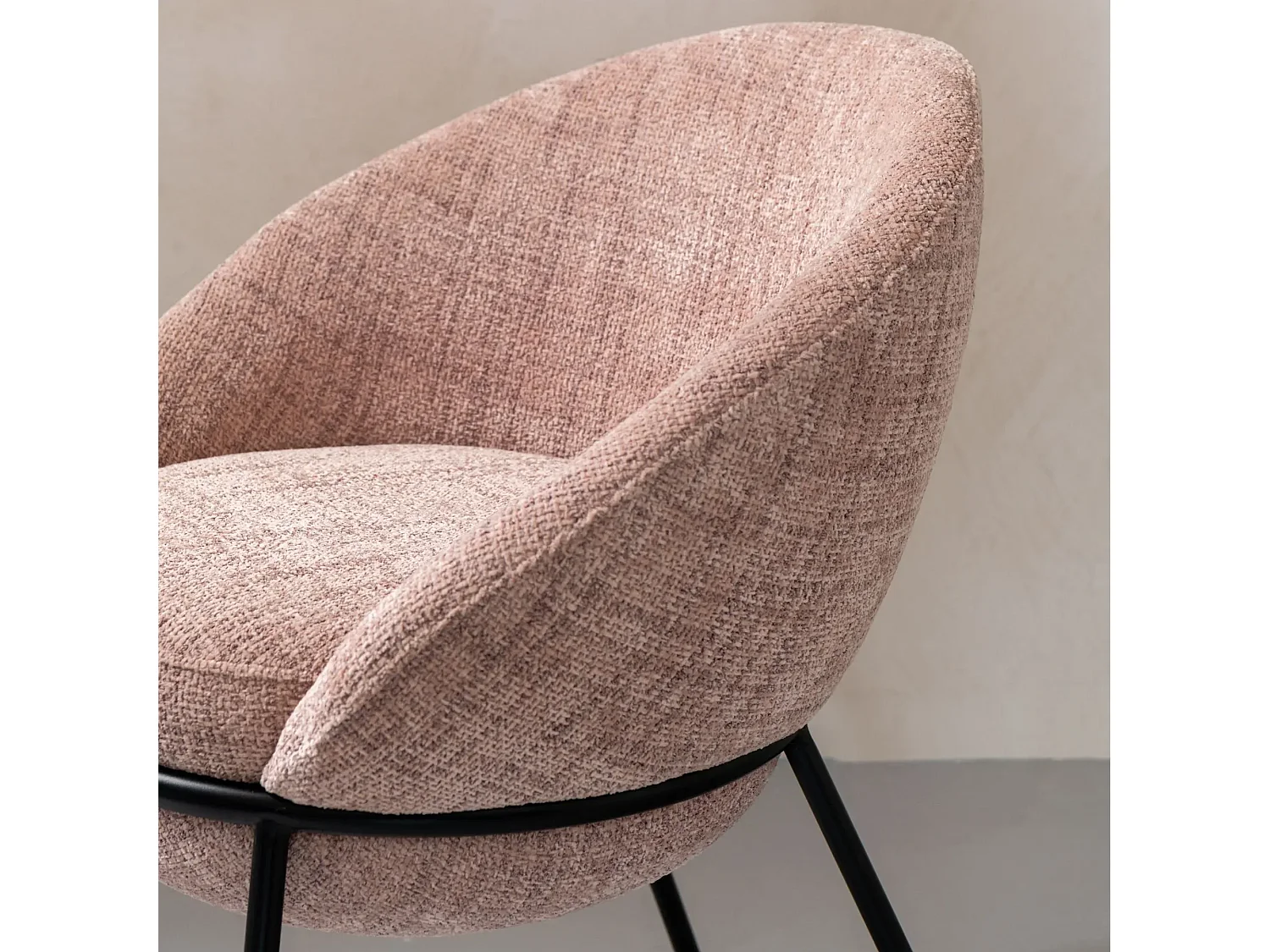Chaises de salle à manger design en tissu (lot de 2) - MERO