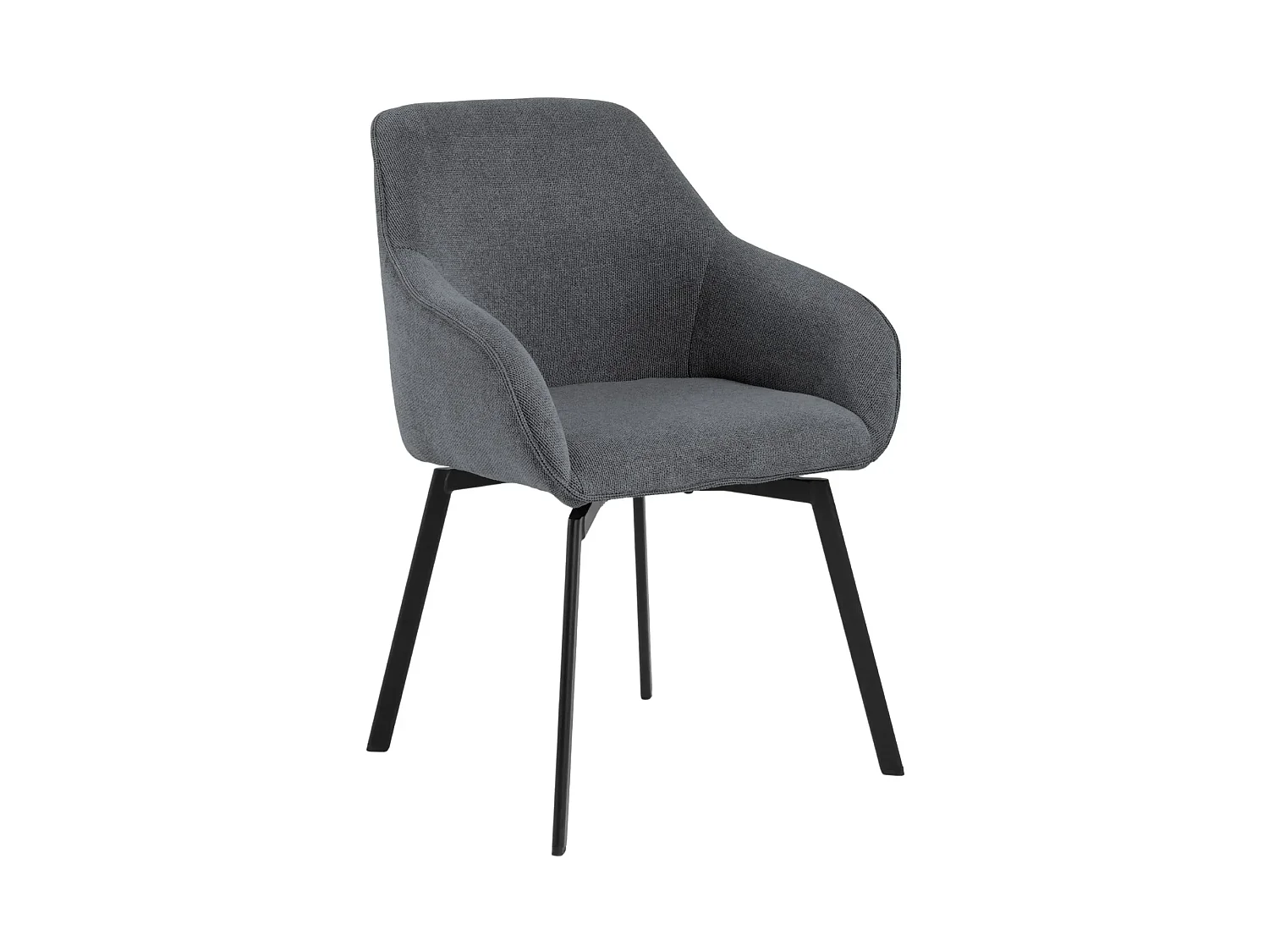 Fauteuils de salle à manger pivotants (lot de 2) - SARA