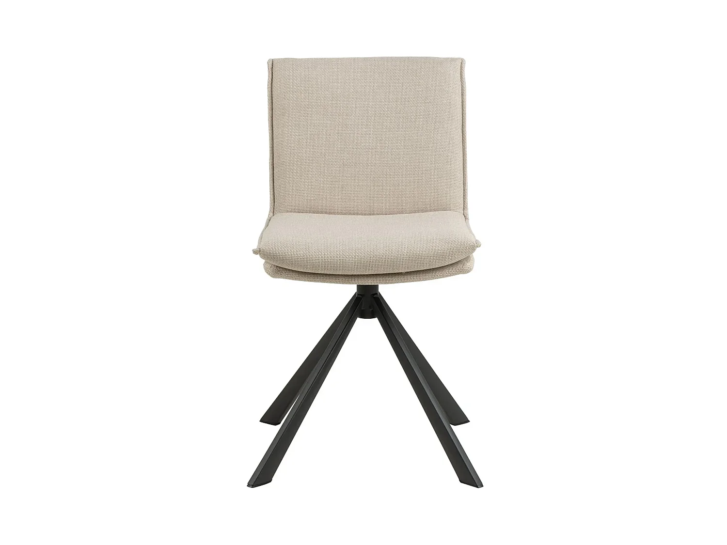 Chaise pivotante contemporaine de salle à manger en tissu - KELLY