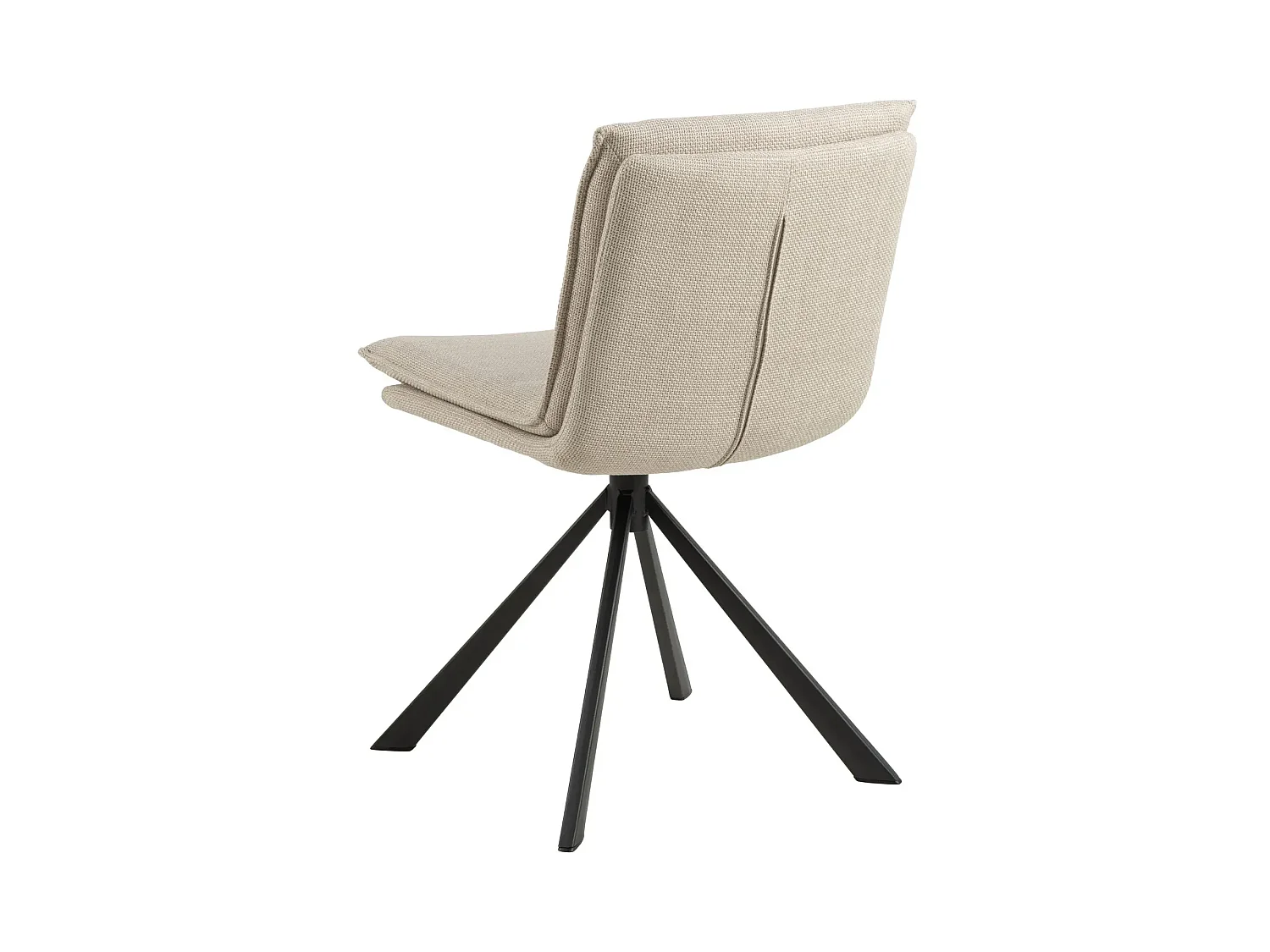 Chaise pivotante contemporaine de salle à manger en tissu - KELLY
