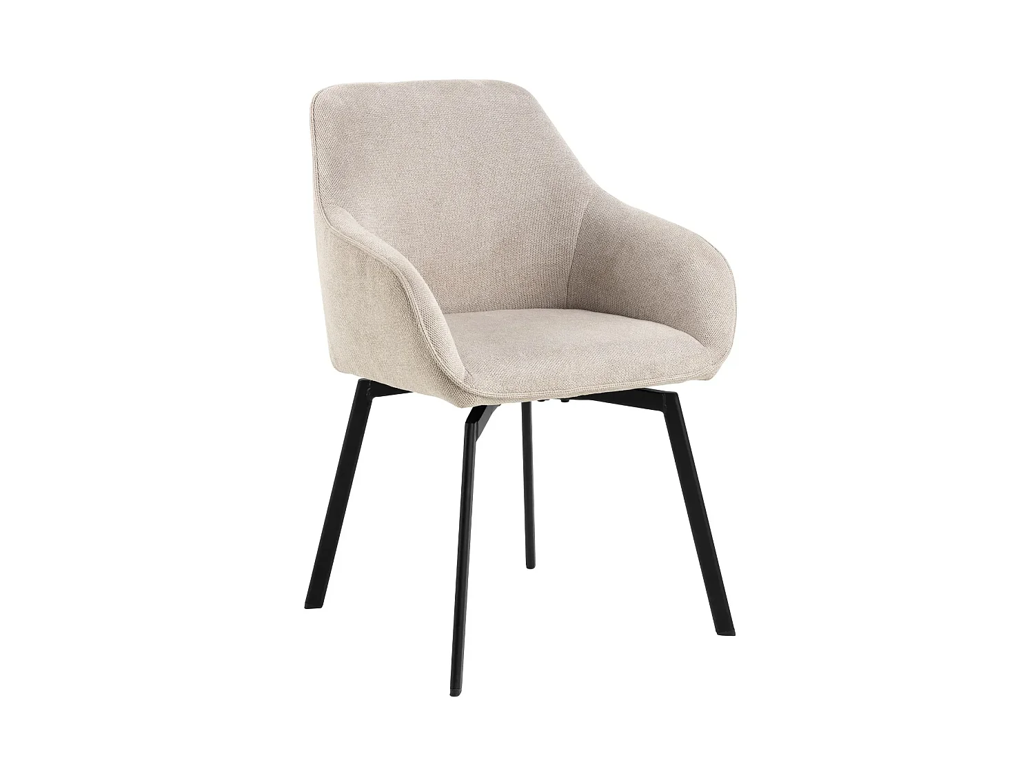 Fauteuils de salle à manger pivotants (lot de 2) - SARA