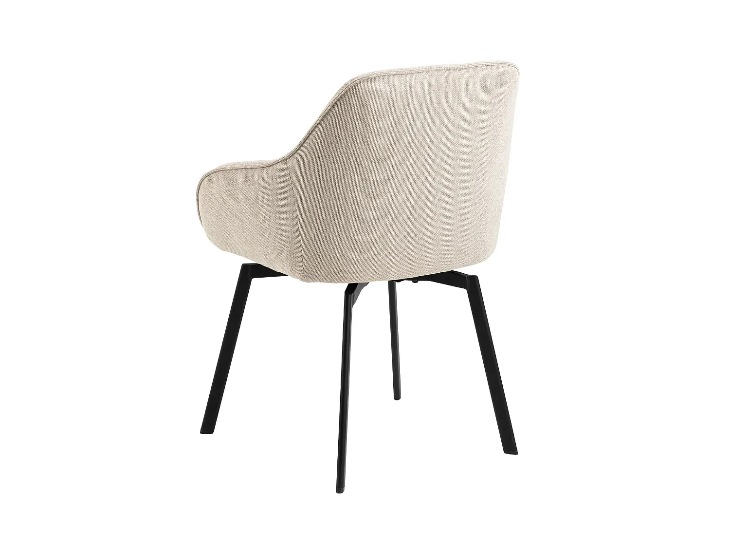 Fauteuils de salle à manger pivotants (lot de 2) - SARA