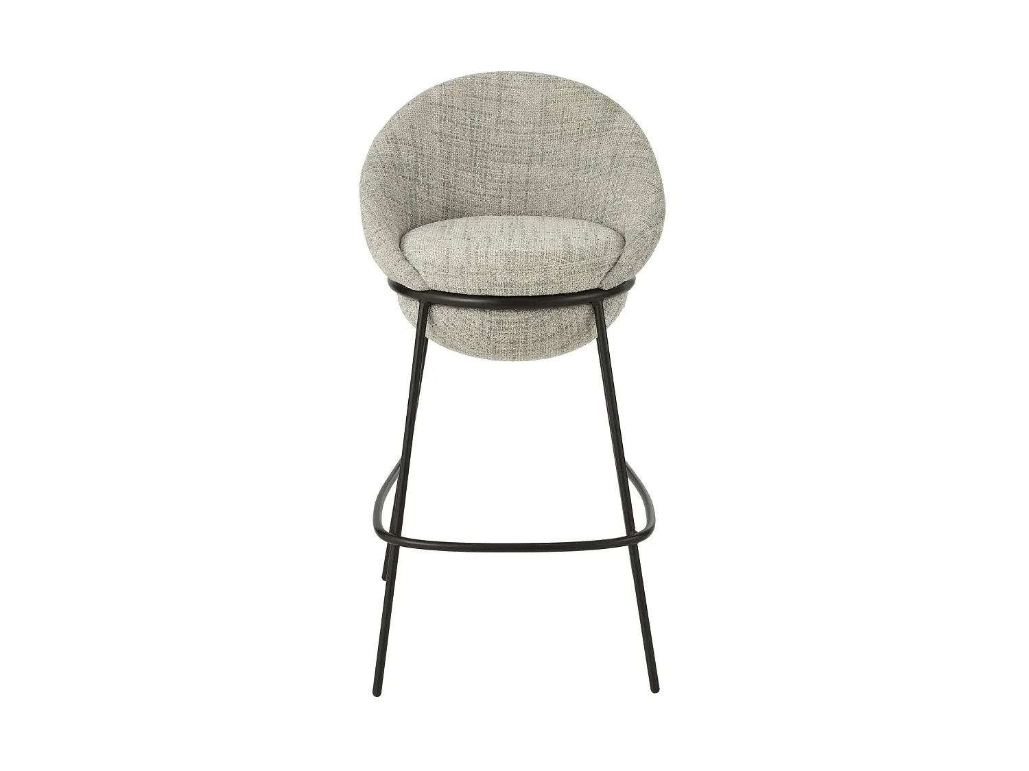 Tabourets de bar design en tissu (lot de 2) - MERO