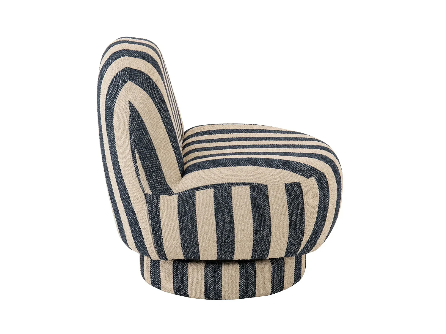 Fauteuil en tissu à rayures - AZUR