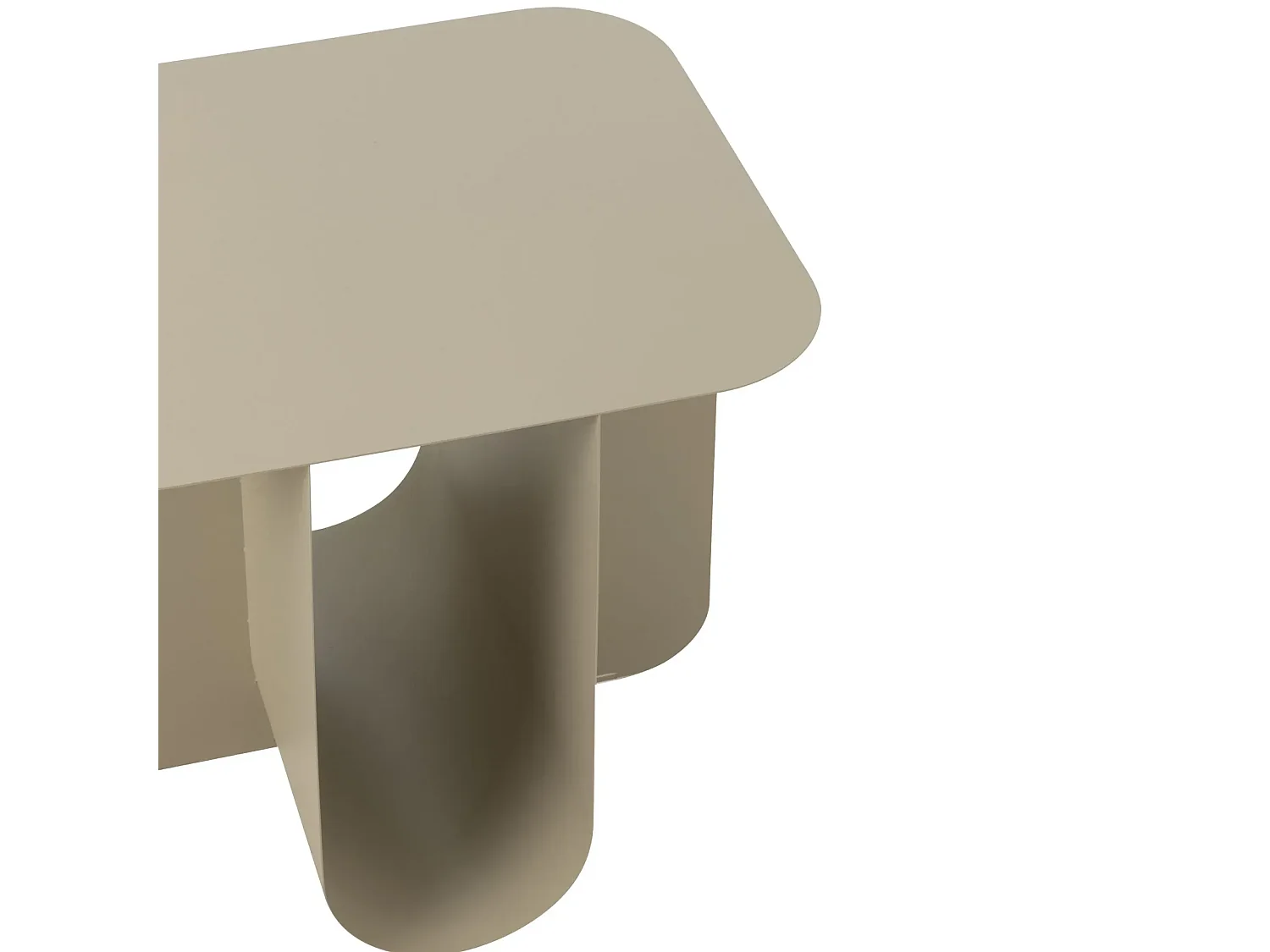 Table basse rectangulaire design en métal - CRYSAL