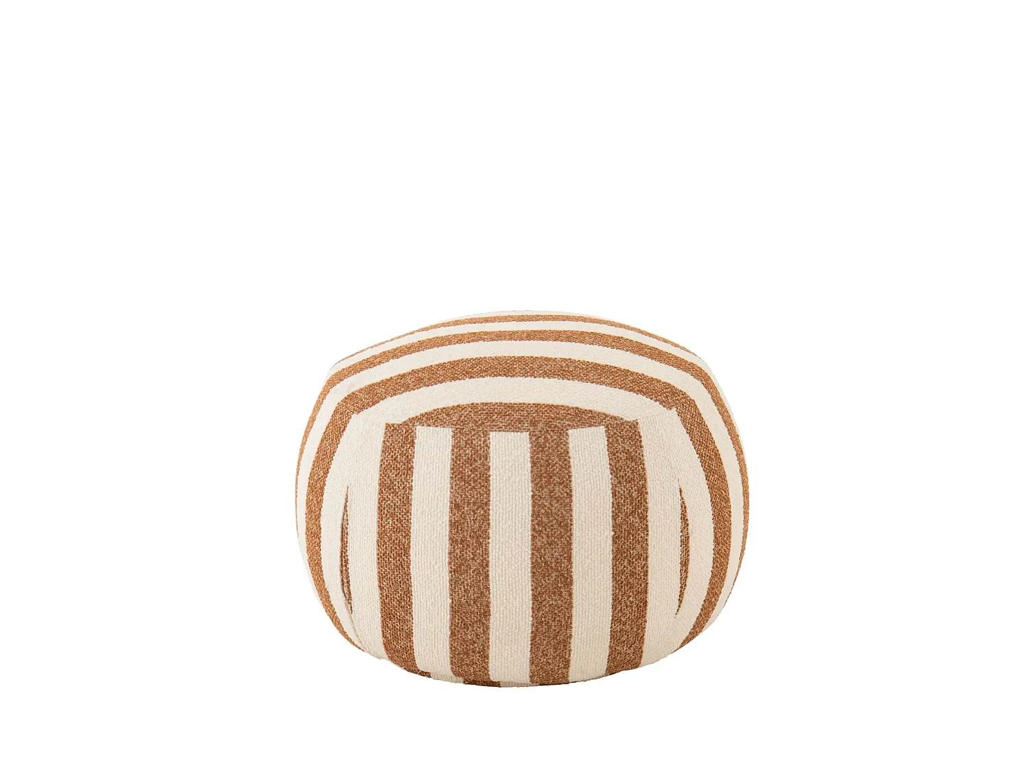 Pouf carré en tissu à rayures - AZUR