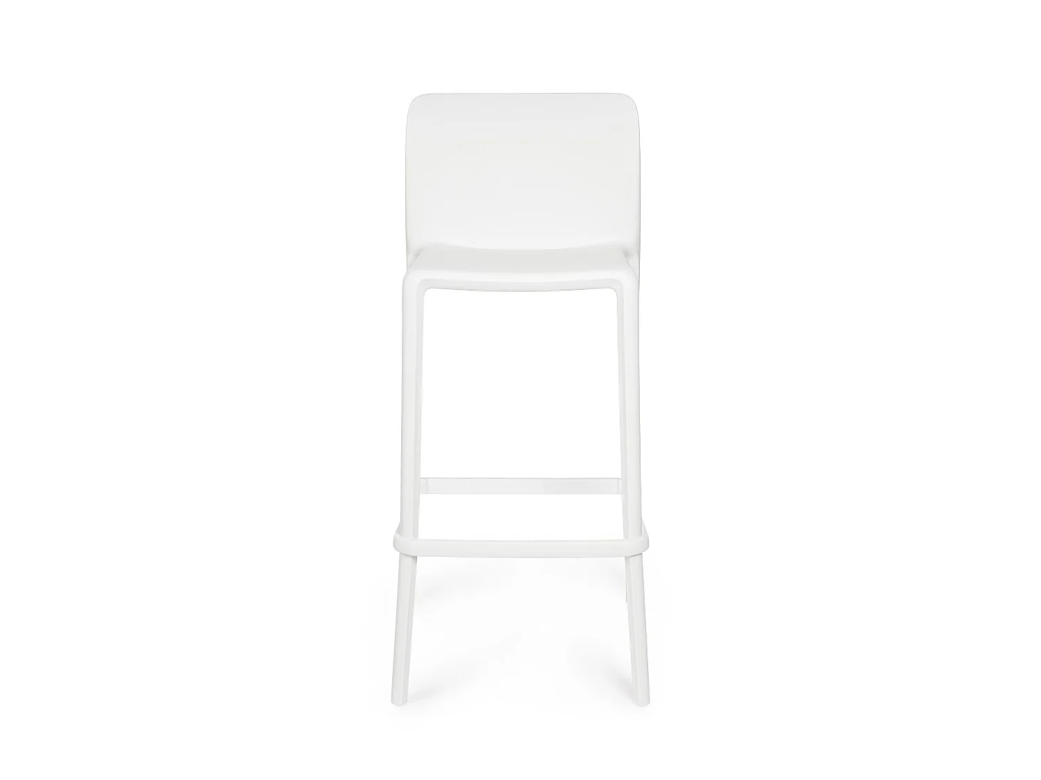 Tabourets de bar d'extérieur avec repose-pieds (lot de 4) - EOLE
