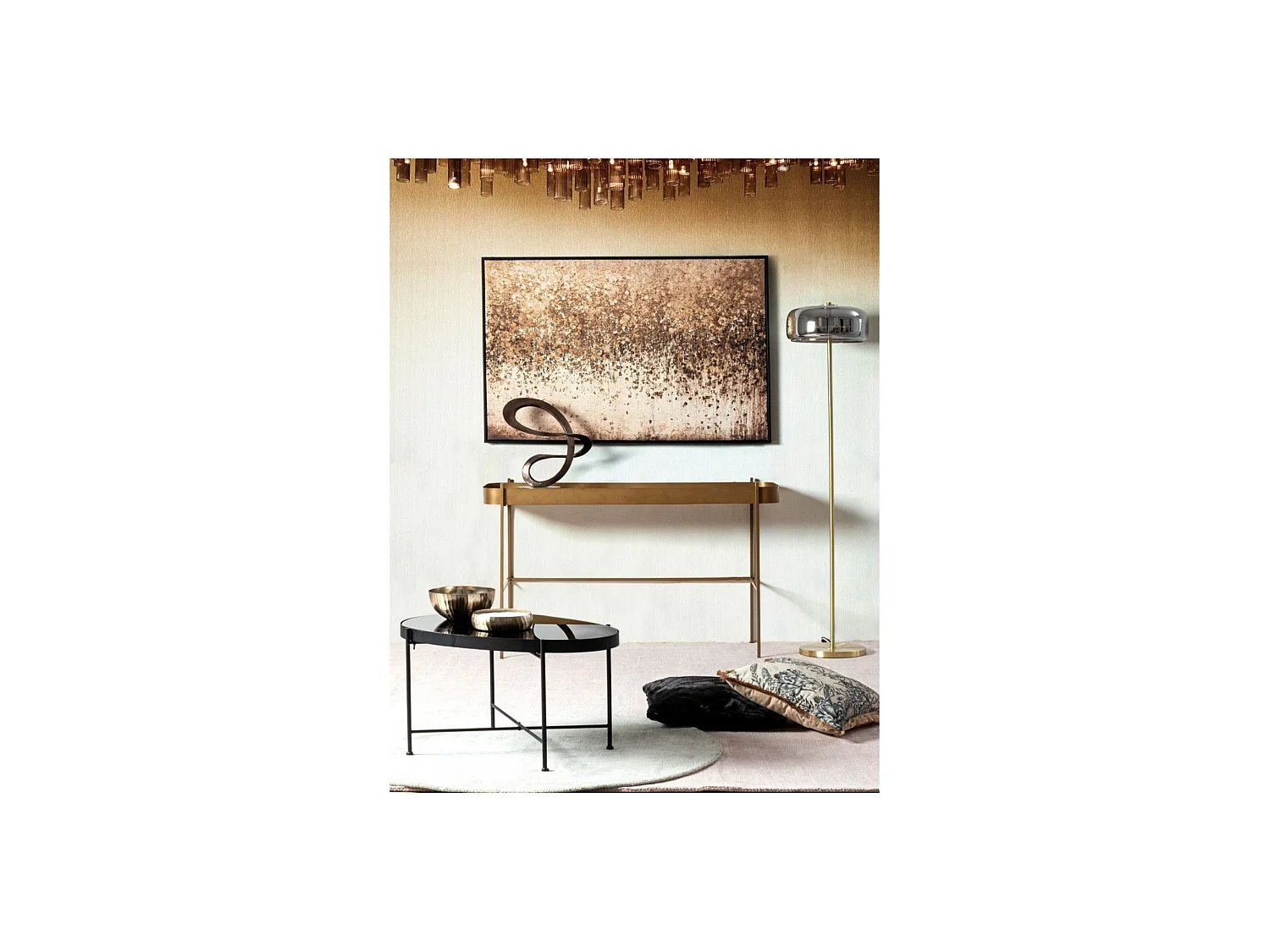 Console en verre et métal - ORIENT