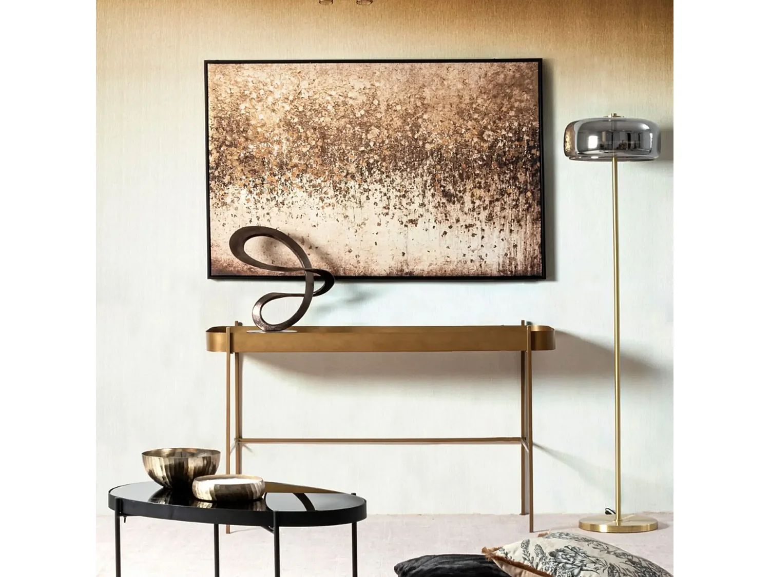 Console en verre et métal - ORIENT
