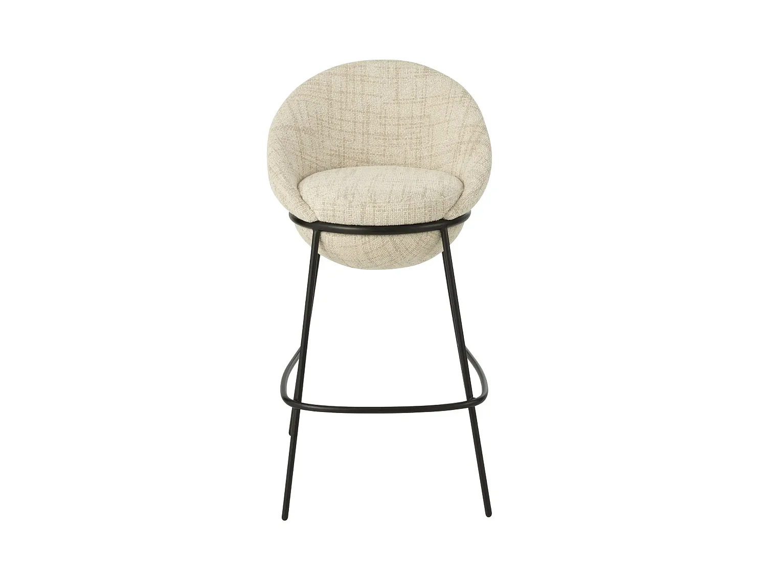 Tabourets de bar design en tissu (lot de 2) - MERO