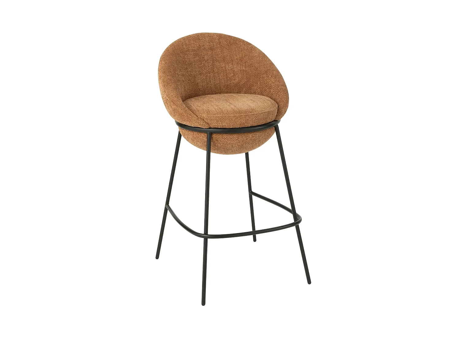 Tabourets de bar design en tissu (lot de 2) - MERO