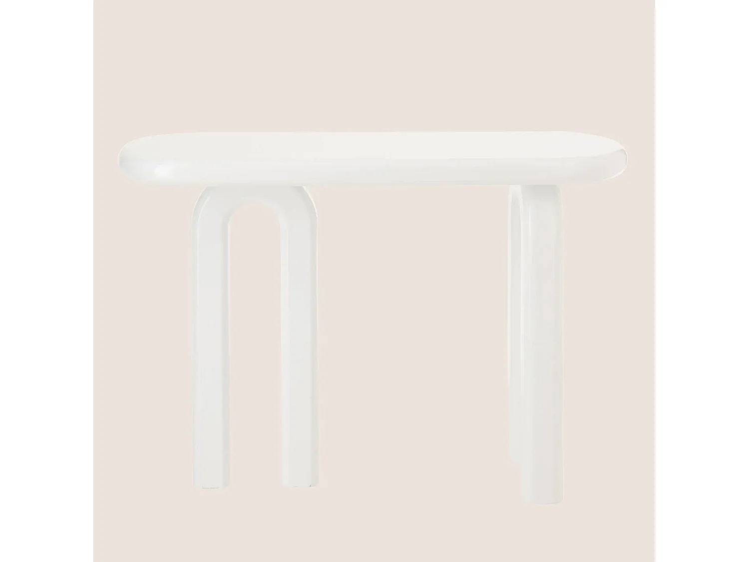 Console rétro ovale L120 - LUCIENNE
