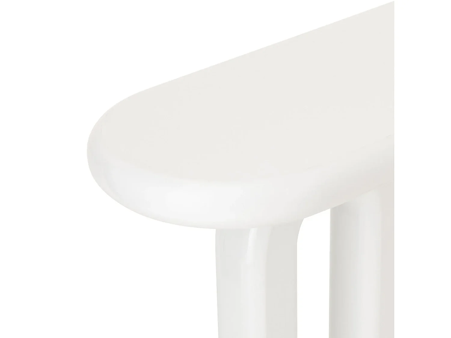Console rétro ovale L120 - LUCIENNE