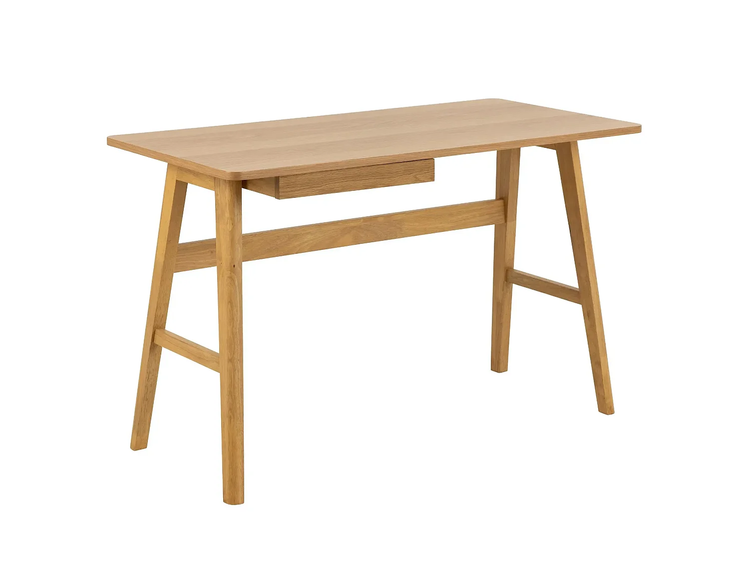 Bureau scandinave en chêne naturel 1 tiroir L120 - BARNELL