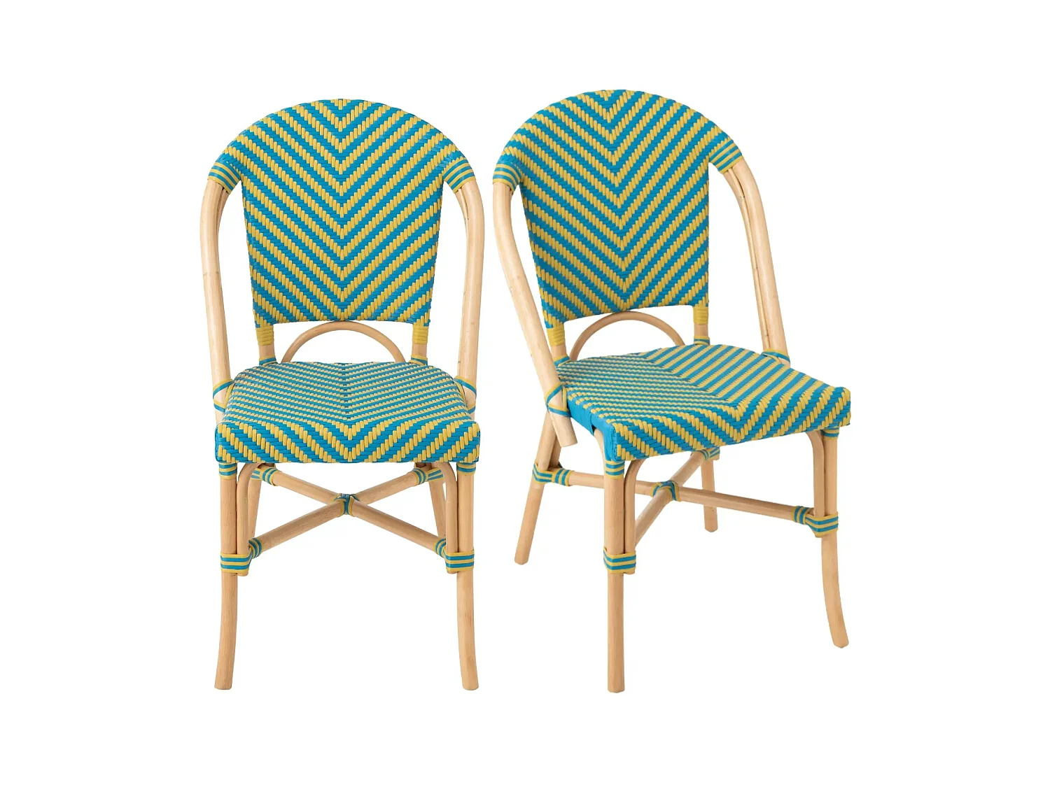 Chaises bistrot tressées (lot de 2) - MONTMARTRE