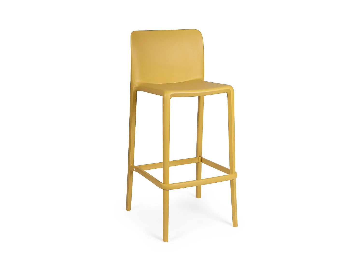 Tabourets de bar d'extérieur avec repose-pieds (lot de 4) - EOLE