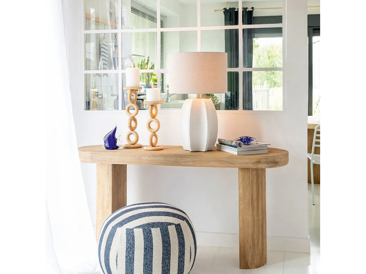 Console en manguier massif L152 - MAHE