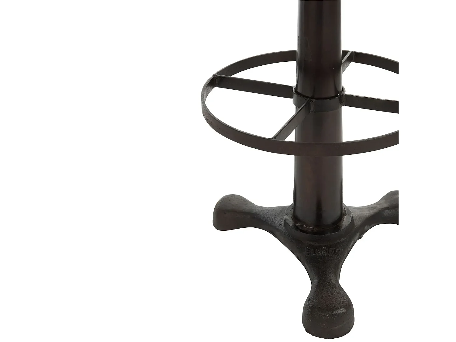 Tabouret de bar en métal et cuir - TANIS