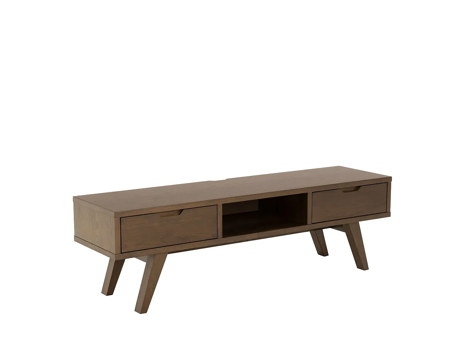 Meuble TV scandinave en chêne fumé L150 - ALISIA